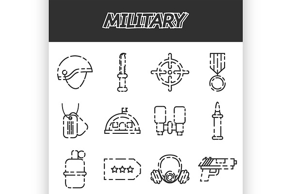 15 Army and Military Icons | Pre-Designed Photoshop Graphics ~ Creative