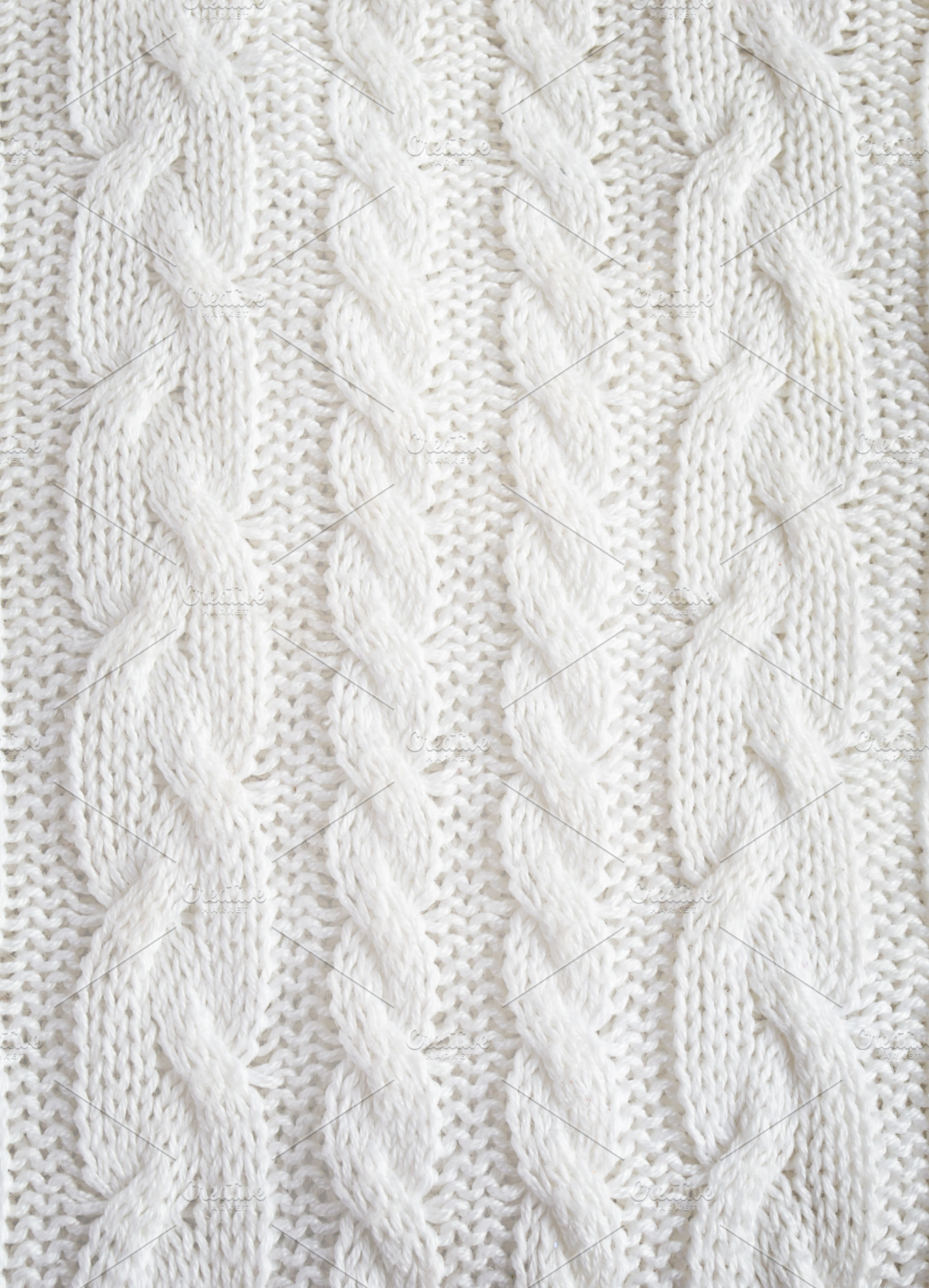 Knitted white texture with a pattern of braids | Abstract Stock Photos ...