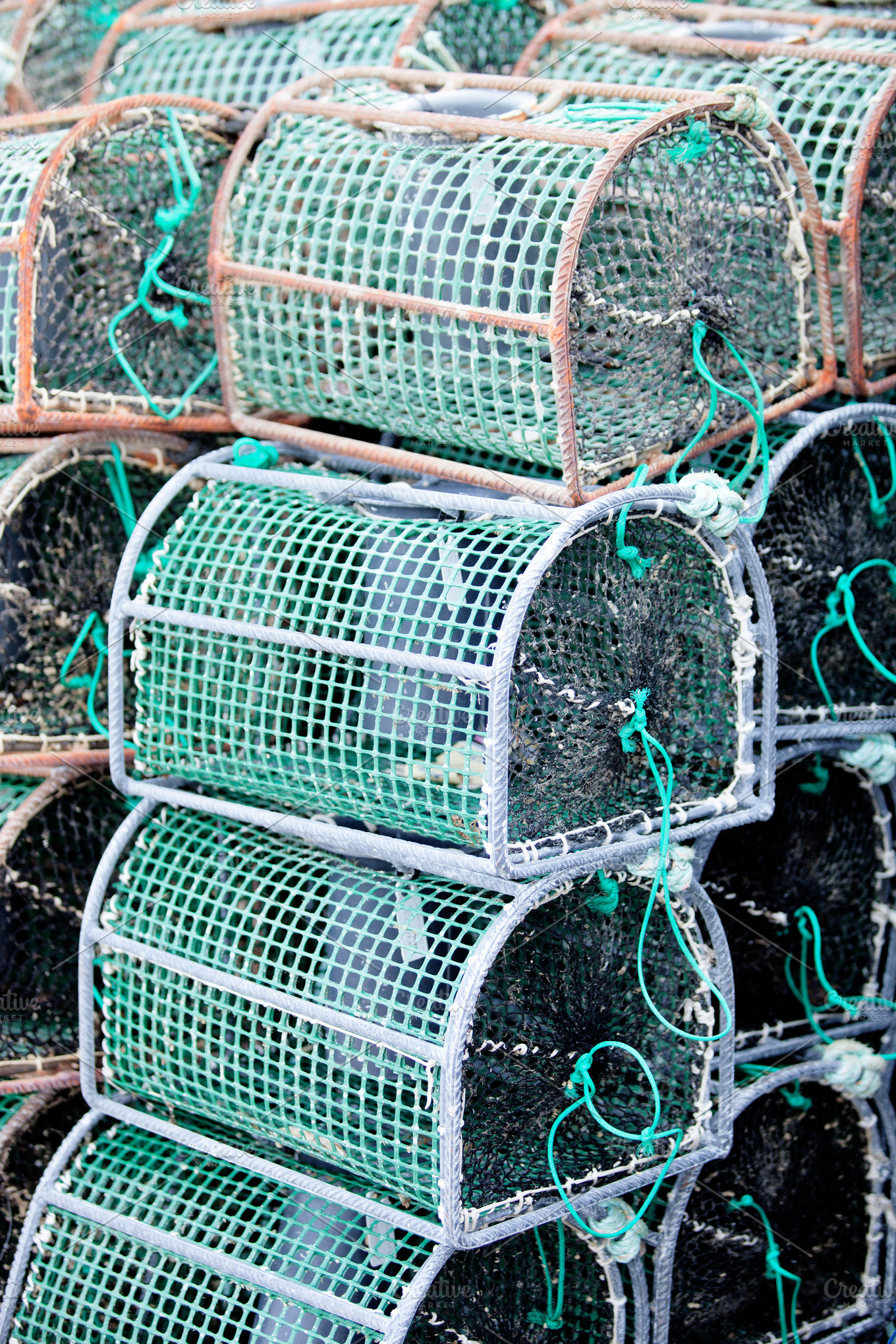 Fishing Traps for Fish and Octopuses. the Industry of Fishing Stock Image -  Image of equipment, fishing: 126709977