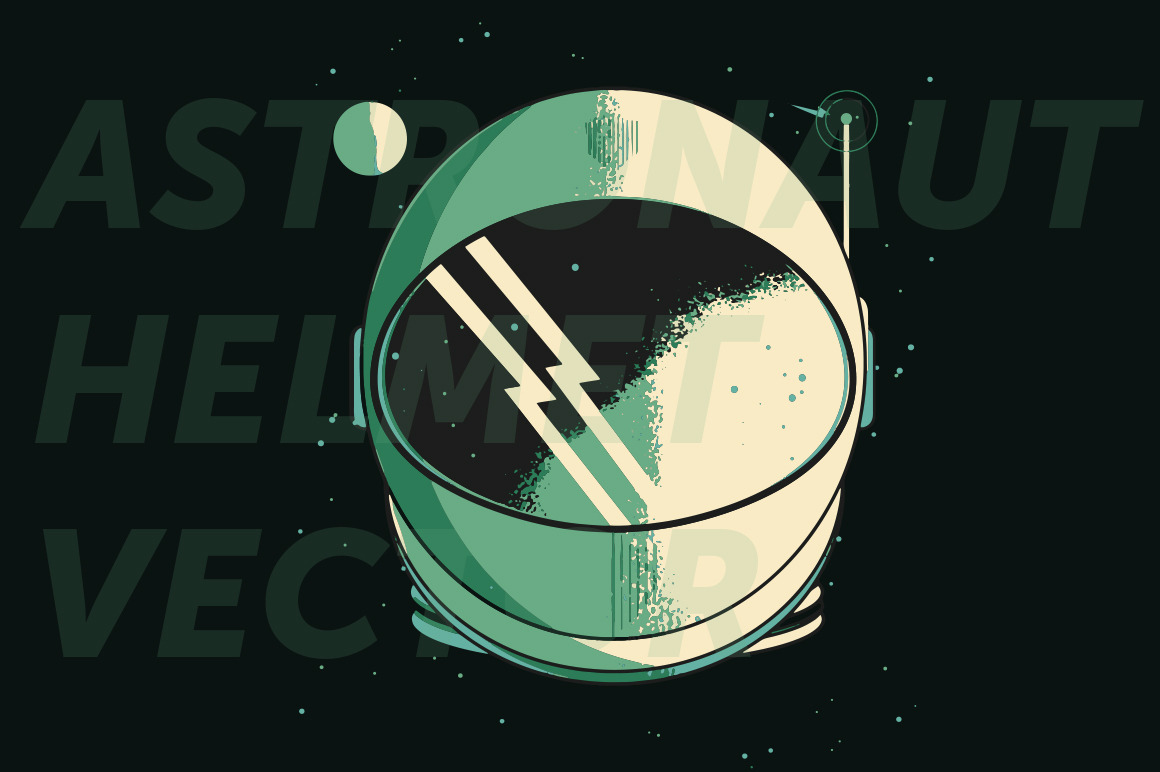 astronaut helmet vector