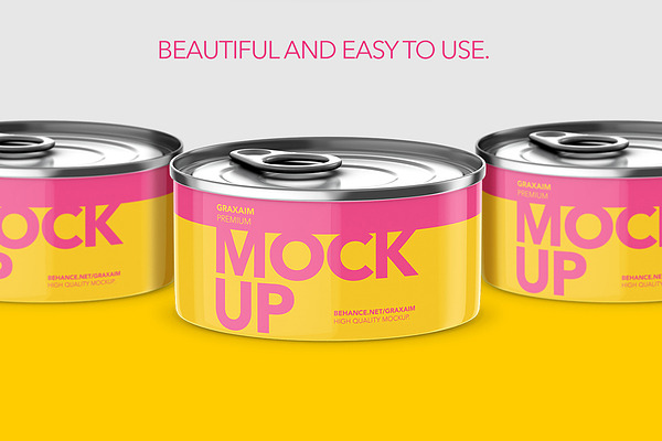 Download Tuna Fish Can Mockup - High Angle | Creative Photoshop ...