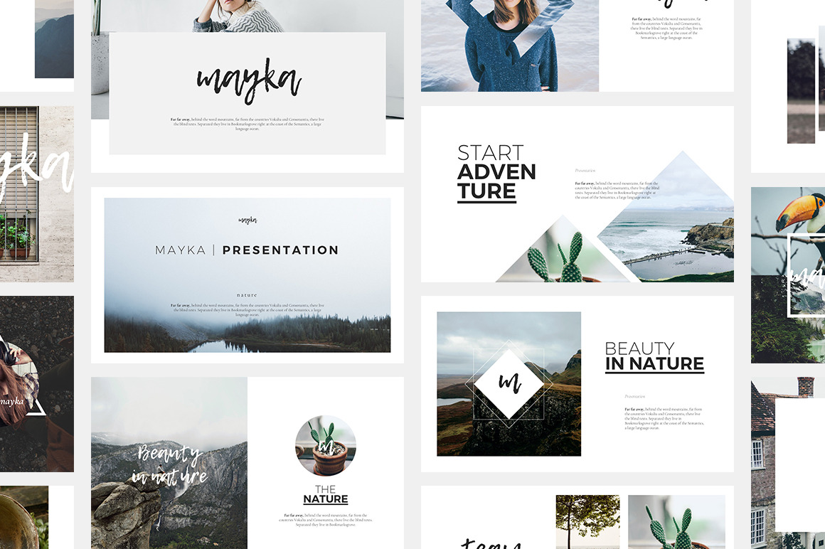 Mayka PowerPoint Template | Presentation Templates ~ Creative Market