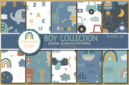 Roarsome clipart set By Poppymoon Design