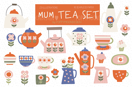 Roarsome clipart set By Poppymoon Design