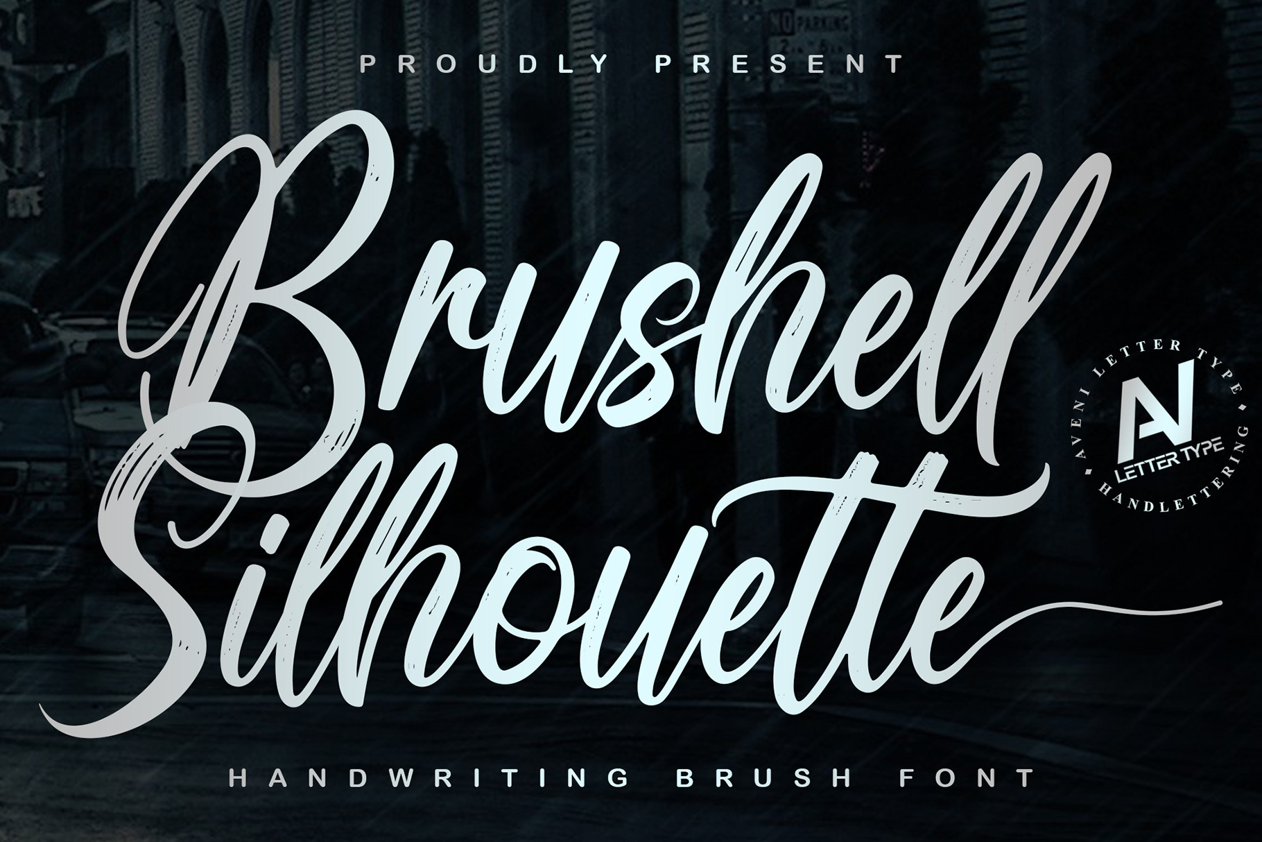 Brushell Silhouette - Handwriting Font | Creative Market