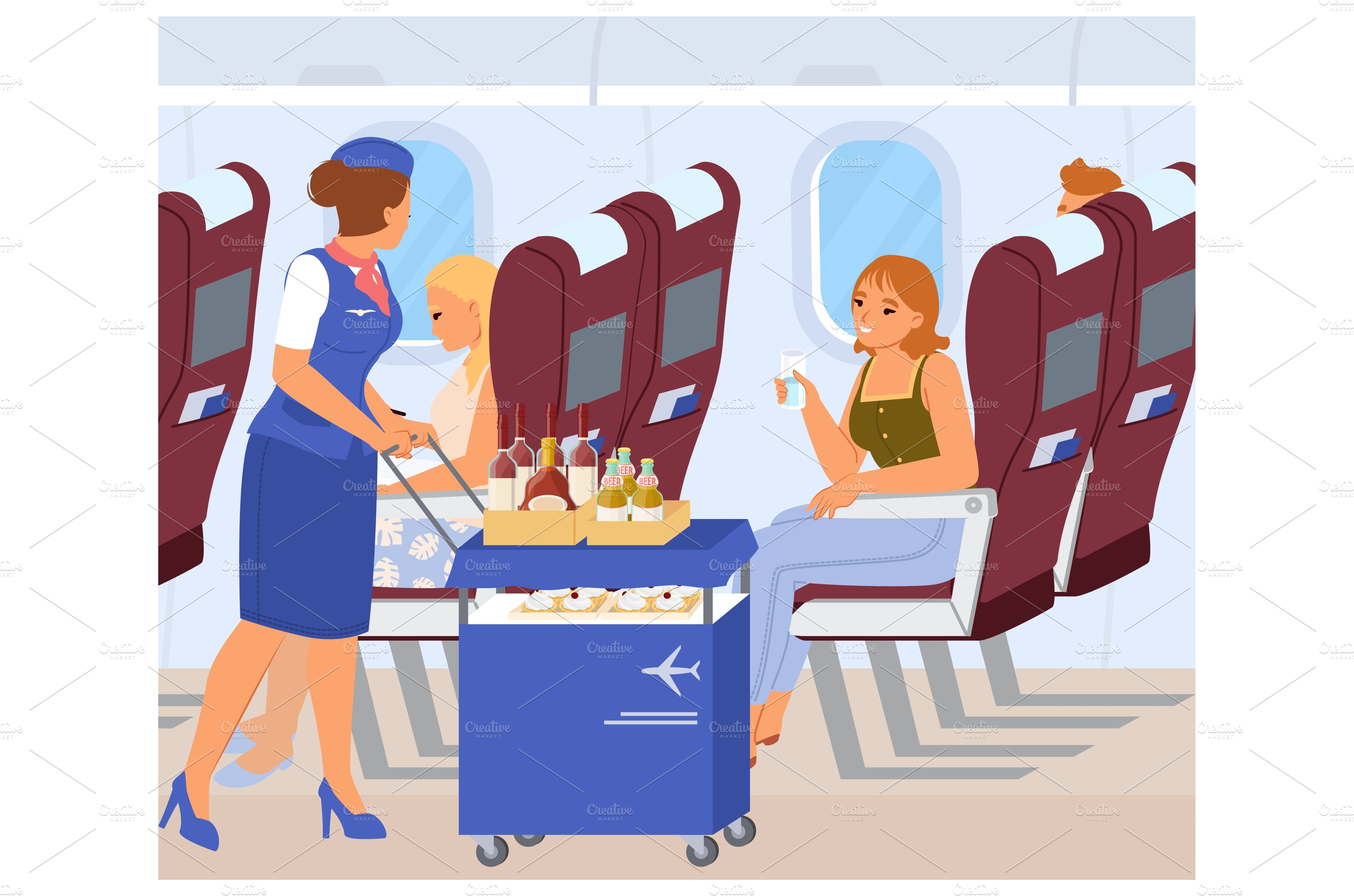 people serving food clipart