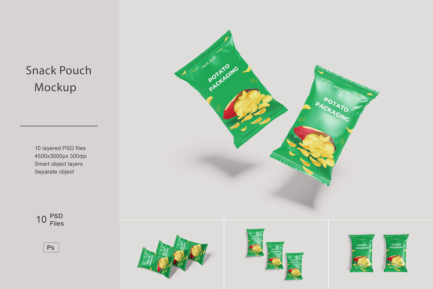 Snack Pouch Mockup | Packaging Mockups ~ Creative Market