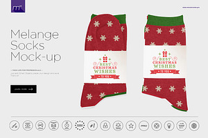 Download Santa Sock Mock Up Creative Photoshop Templates Creative Market