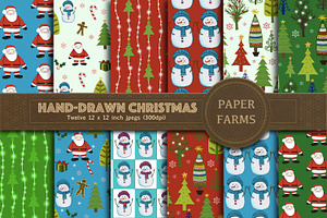 Christmas Doodles ClipArt | Pre-Designed Illustrator Graphics ~ Creative Market