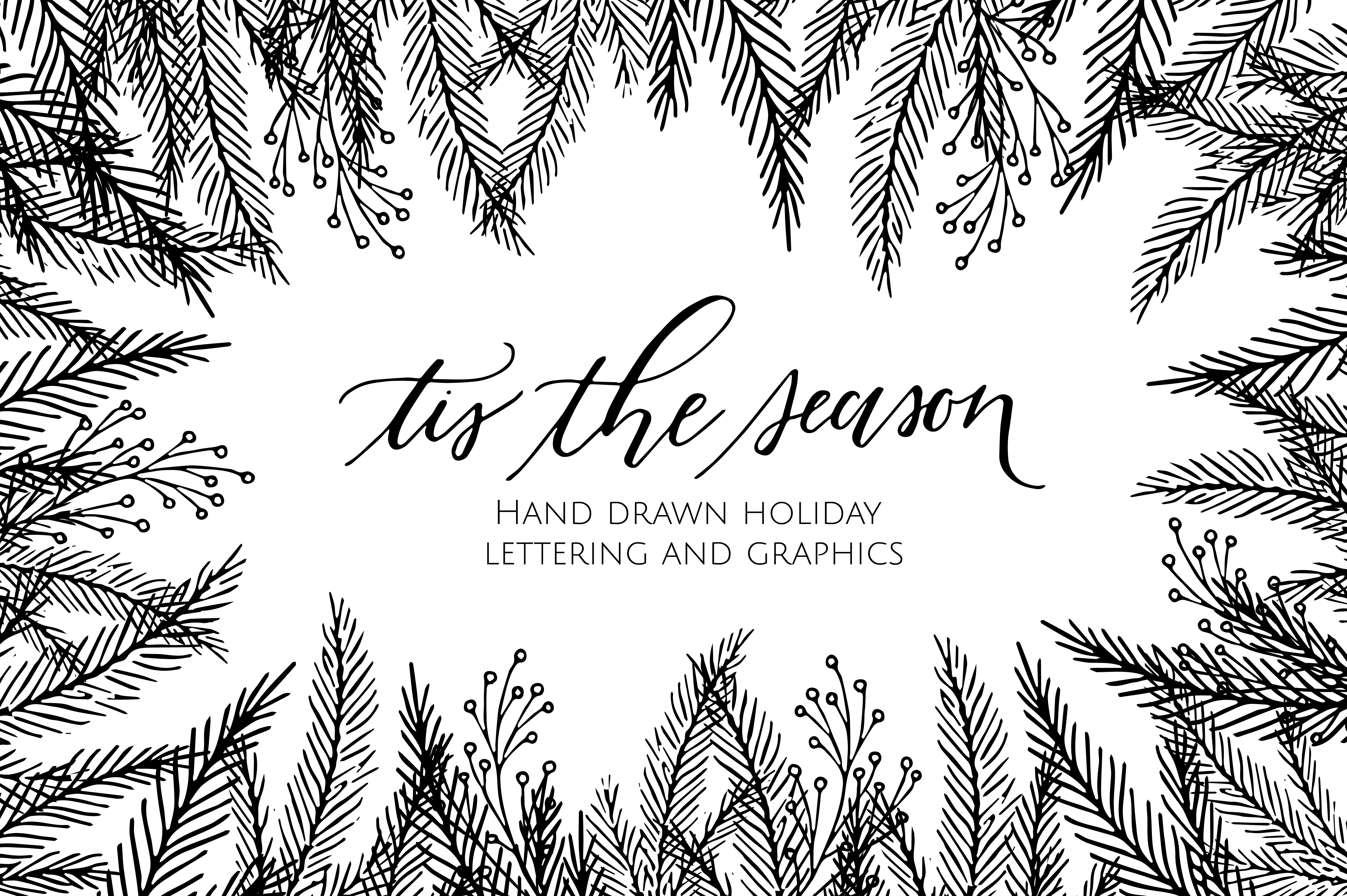 Tis The Season || Holiday Graphics | Illustrator Graphics ~ Creative Market