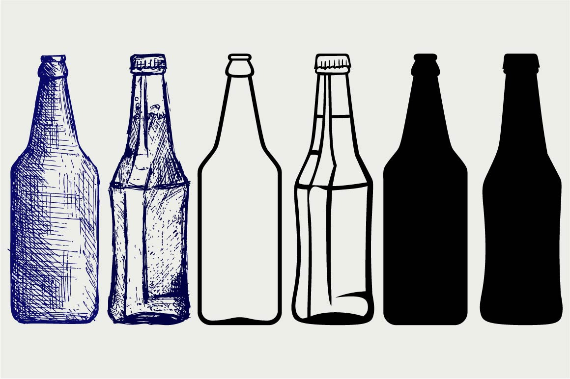 Free Free 206 Silhouette Beer And Baby Bottle Svg SVG PNG EPS DXF File