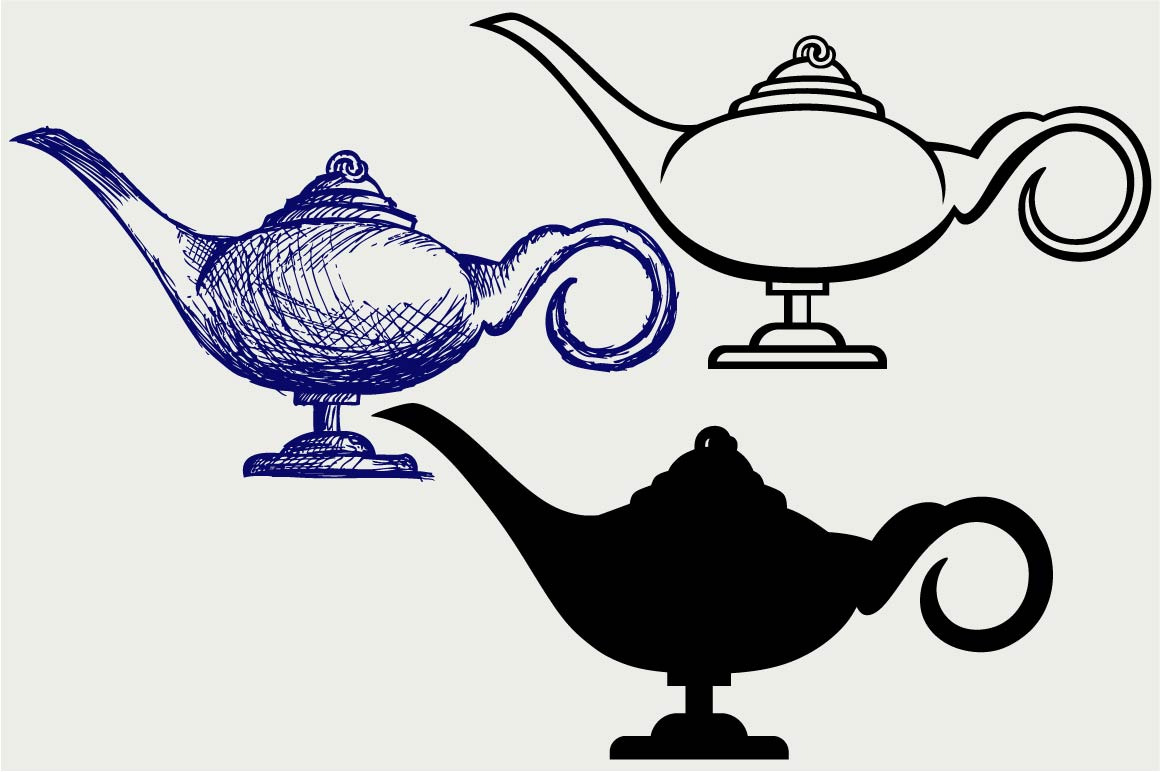 Lamp Aladdin Svg Pre Designed Illustrator Graphics Creative Market