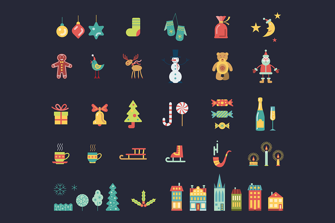 illustrator christmas symbols download