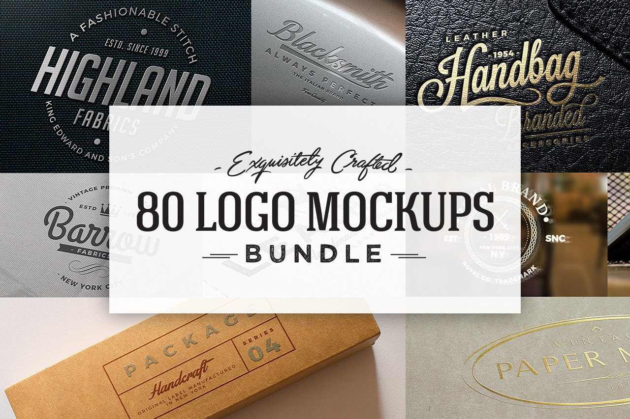 Download 80 Logo Mockups Bundle Creative Branding Mockups Creative Market PSD Mockup Templates