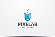 Pixel Lab Logo | Branding & Logo Templates ~ Creative Market