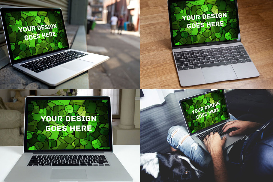 Download MEGA BUNDLE! - 50 MacBook Mock-up#1 | Creative Photoshop Templates ~ Creative Market