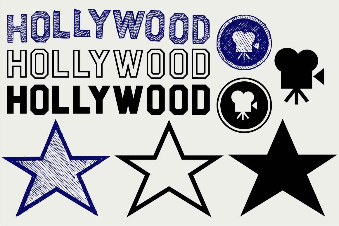 hollywood-symbol-svg-outline-icons-creative-market