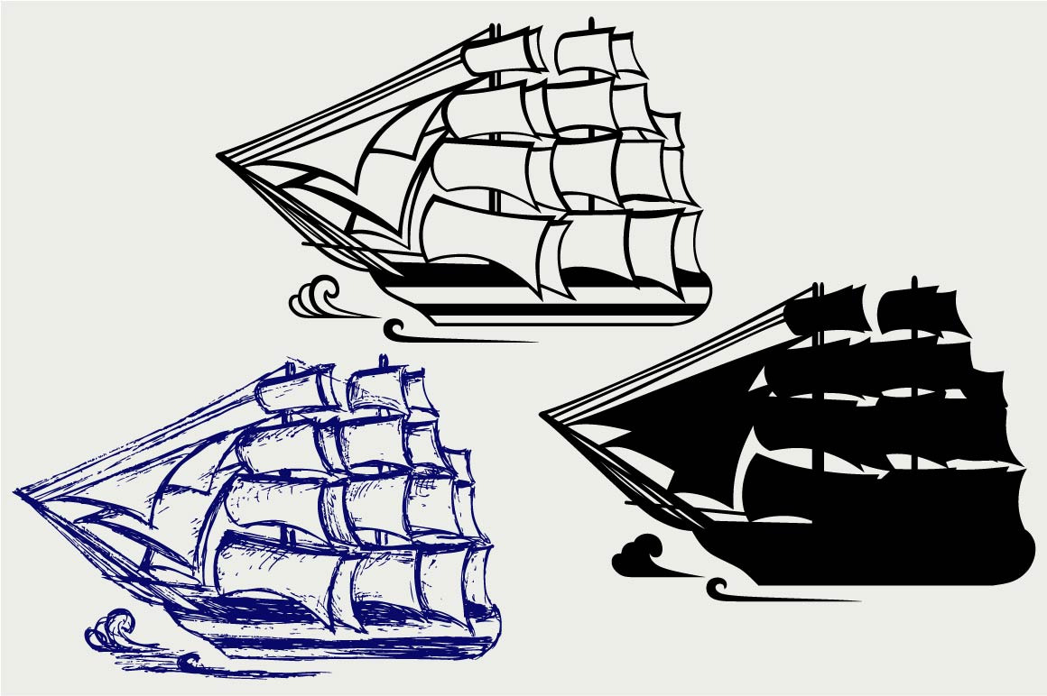 Download Wooden Tall Ship Svg Pre Designed Illustrator Graphics Creative Market