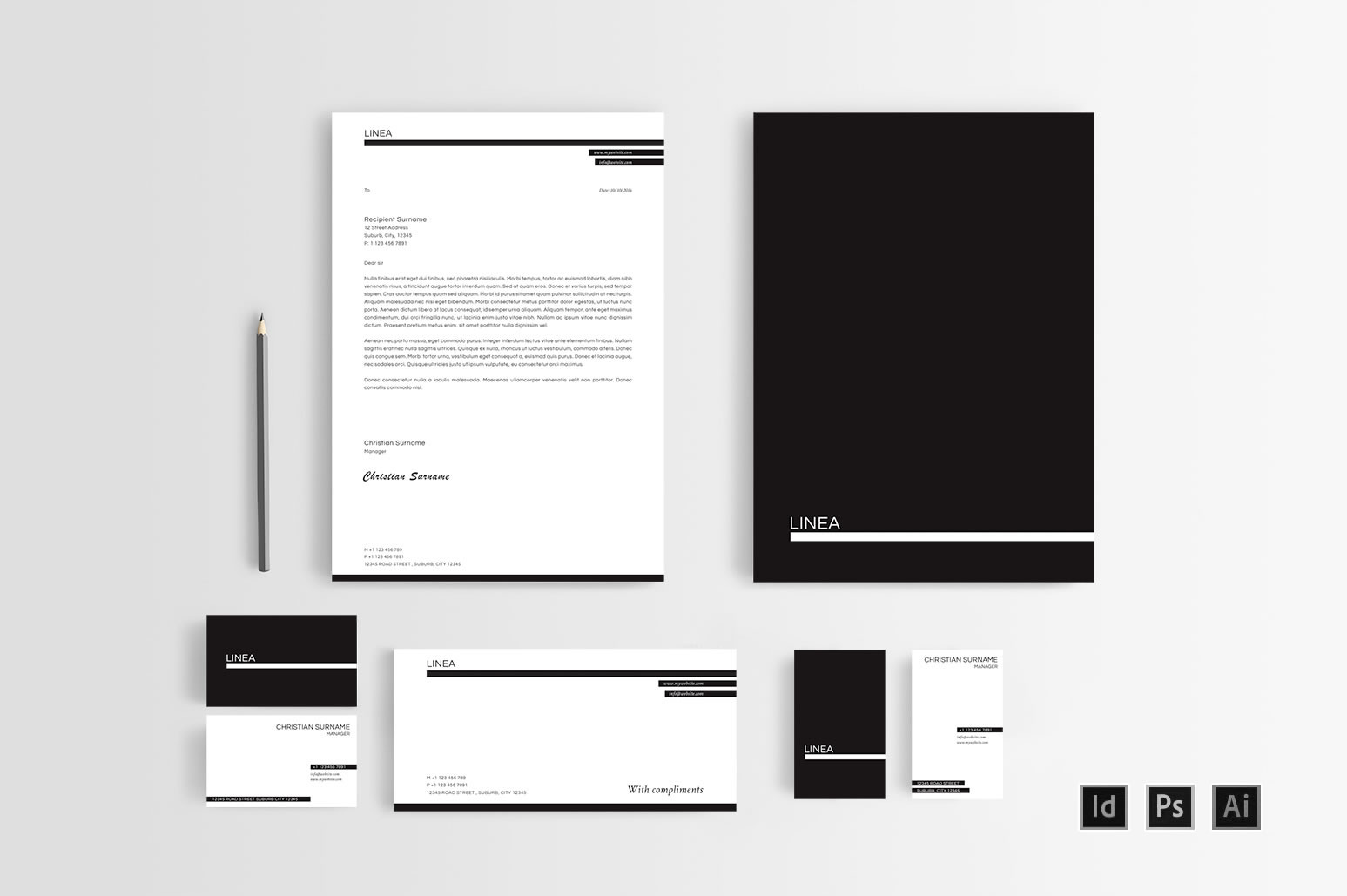 linea-stationery-set-templates-stationery-templates-creative-market