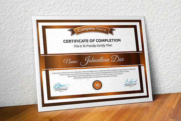 Certificate Creative Illustrator Templates ~ Creative Market 9499