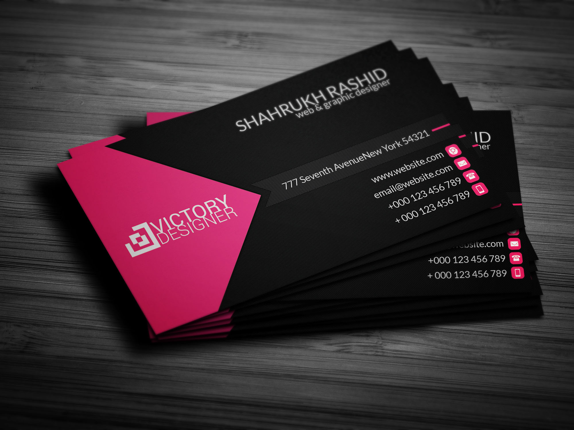 Corporate Business Card v.9 | Business Card Templates ~ Creative Market