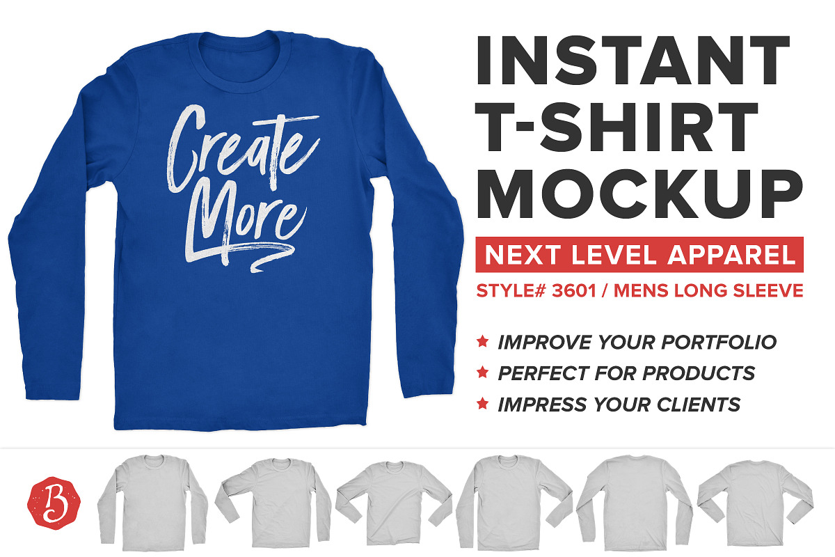 Next Level Mockups Apparel Bundle | Creative Photoshop ...