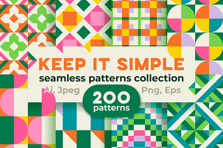 Geometric Seamless Patterns 12 Graphic by graphicstockbd