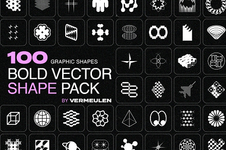 Y2K Aesthetic Shapes Vector Pack Ai Eps Svg Pdf Png, Y2000 Design Symbols,  Years 2000 Acid Graphics Abstract Futuristic Rave Metamodern Art