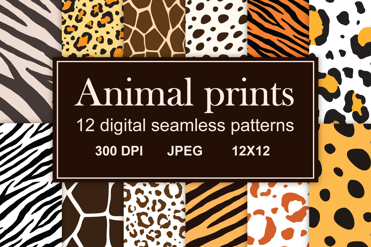 Animal fur patterns set | Graphic Patterns ~ Creative Market