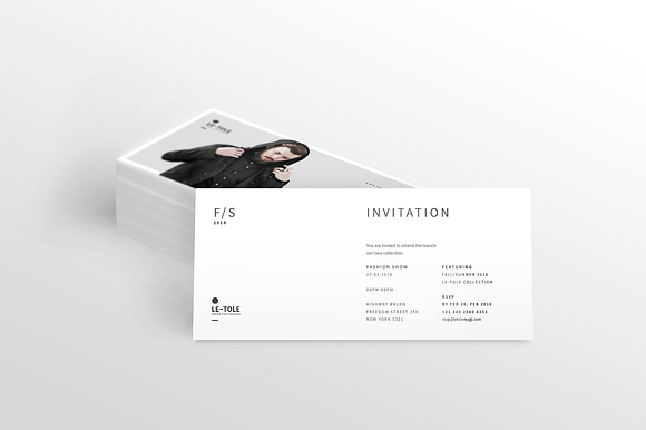 Fashion Show Invitation Card  Invitation Templates ~ Creative Market