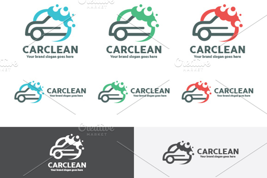 Car Clean Logo | Creative Illustrator Templates ~ Creative Market