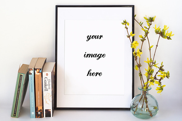 Download Black Picture Frame Mockup #1 | Creative Photoshop ...