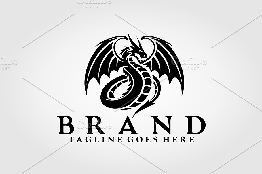 Red Dragon Logo | Creative Illustrator Templates ~ Creative Market