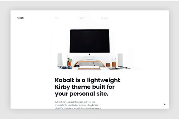 Kobalt Theme - Kirby CMS | Templates & Themes ~ Creative Market