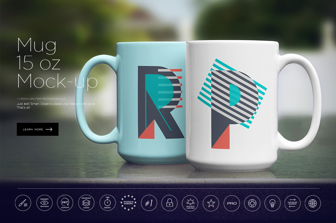 Download Mug 15 oz Mockup | Creative Photoshop Templates ~ Creative ...