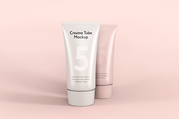 Download Cream Tube Mockup Creative Photoshop Templates Creative Market