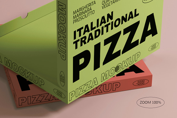 Free Opened Pizza Box Mockup (PSD)