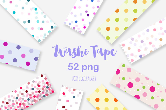 Boho Washi Tape Clipart  Illustrations ~ Creative Market