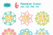 Download Monogram Frame Svg Pre Designed Illustrator Graphics Creative Market