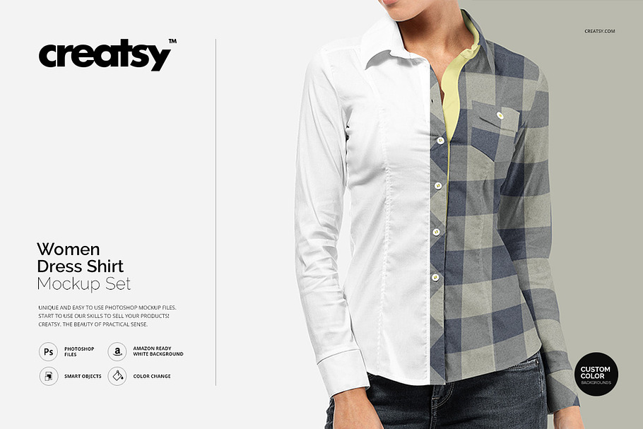 Download Formal Dress Shirt Mockup | Creative Photoshop Templates ...