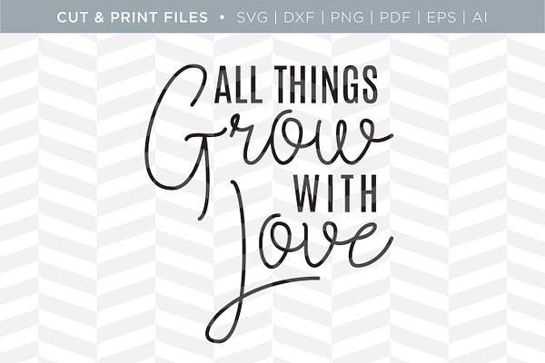 Love Svg Cut Print Files Pre Designed Illustrator Graphics Creative Market