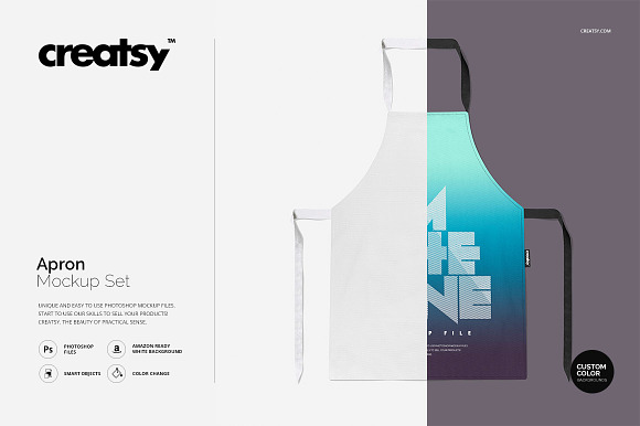 Download Apron Mockup Set Creative Photoshop Templates Creative Market