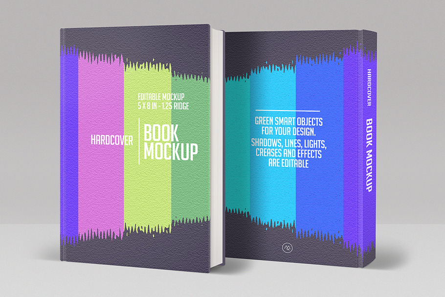 Download Book Mockup Hardcover | Creative Photoshop Templates ~ Creative Market