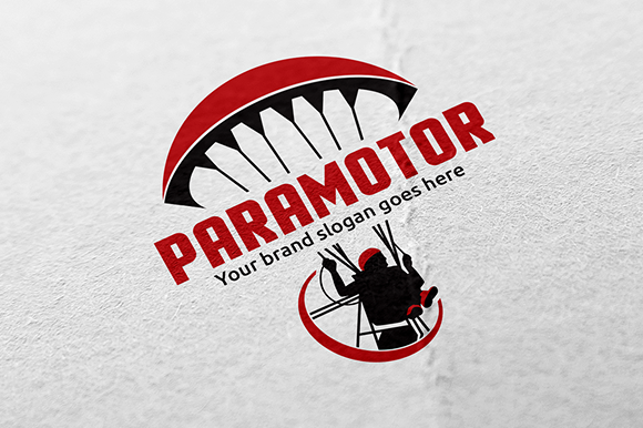 Download Paramotor Logo Creative Illustrator Templates Creative Market PSD Mockup Templates