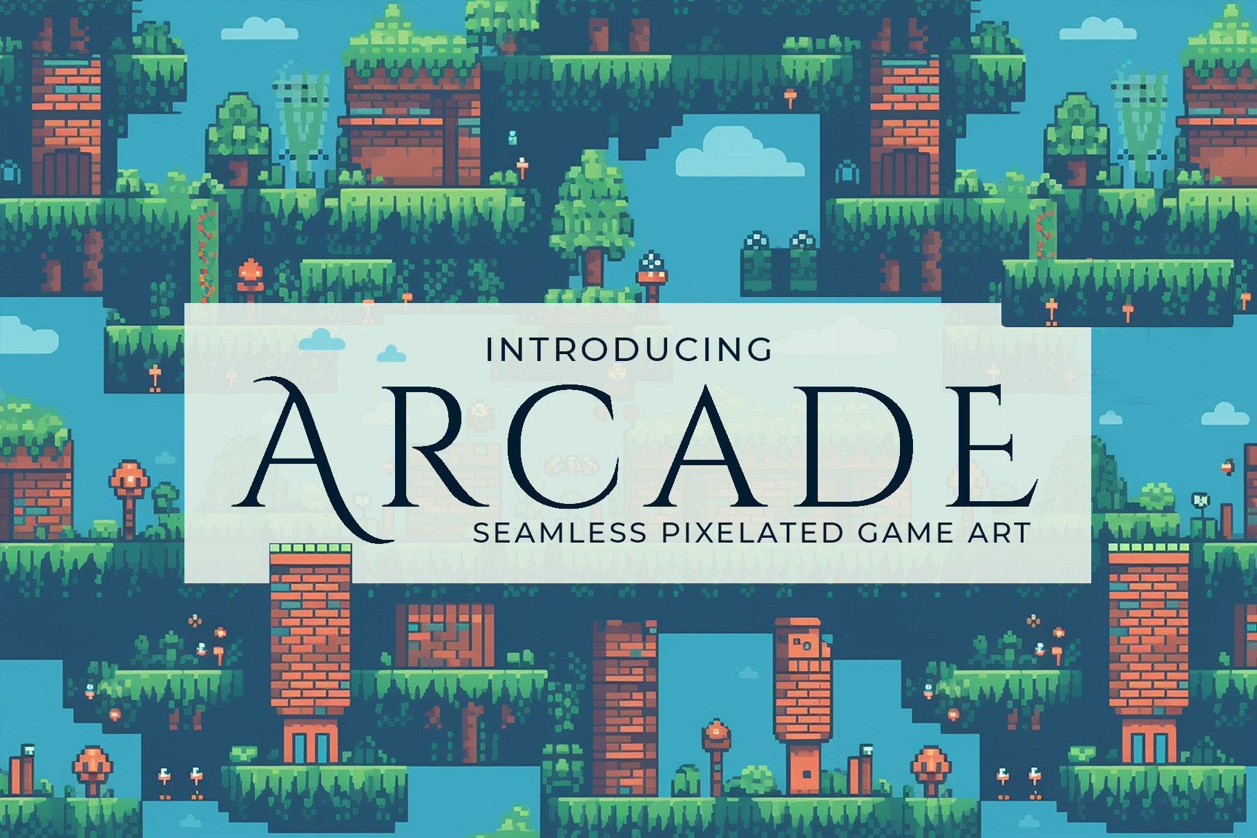 Arcade - Seamless Pixelated Patterns | Illustrations ~ Creative Market