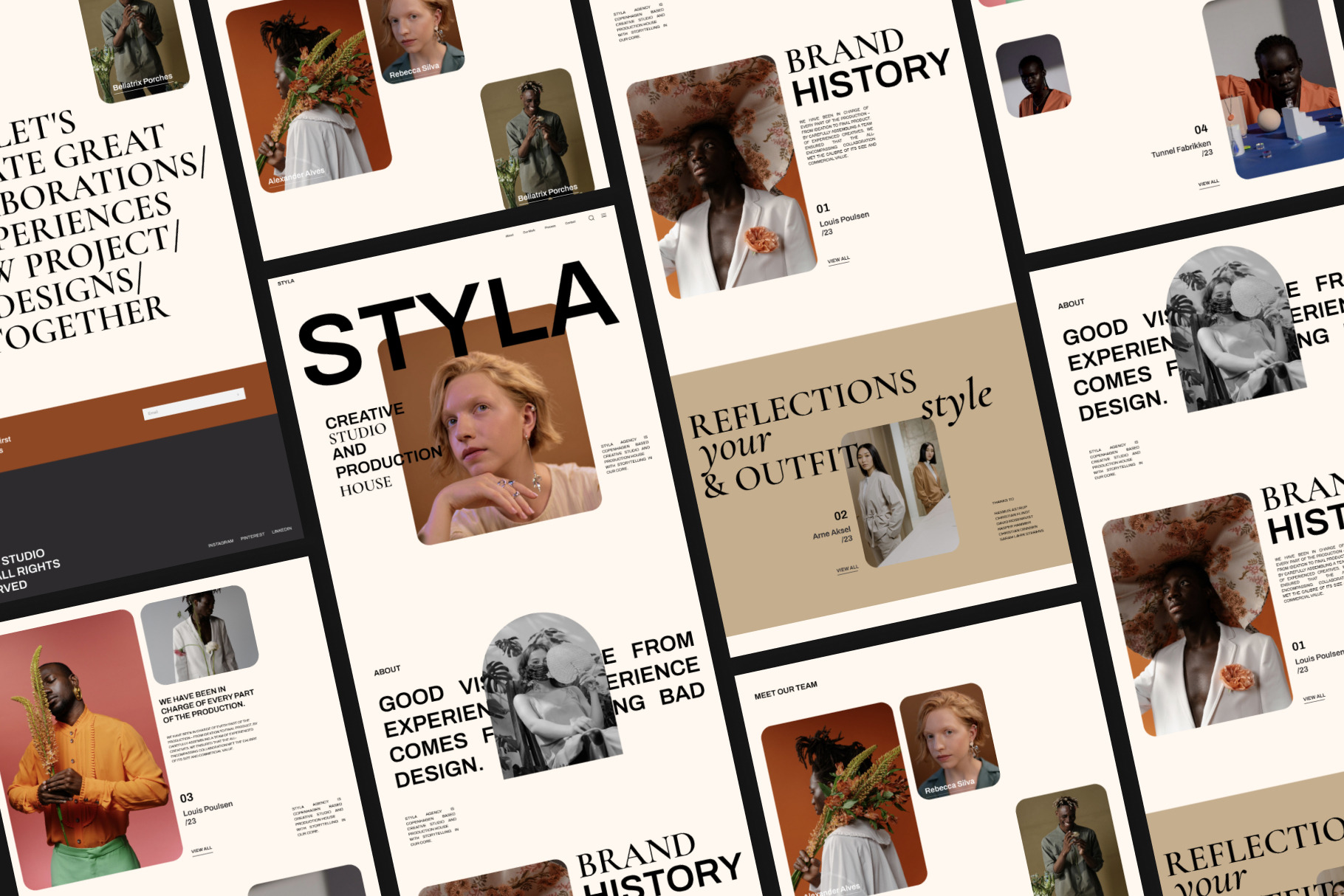 STYLA - Creative Agency UI Kit | UI Kits and Libraries ~ Creative Market