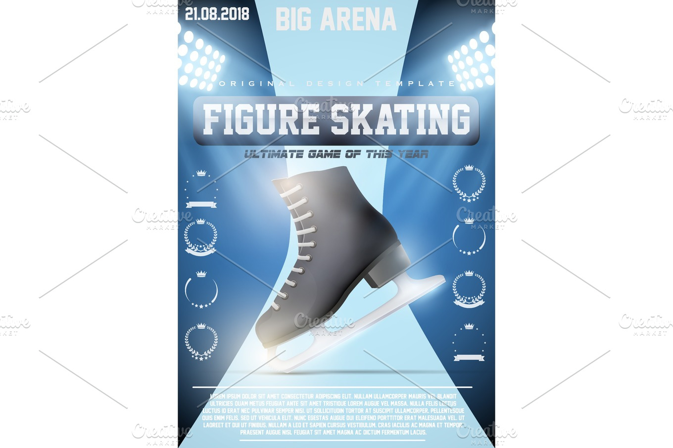 Download Poster Template of Ice figure Skating | Pre-Designed ...