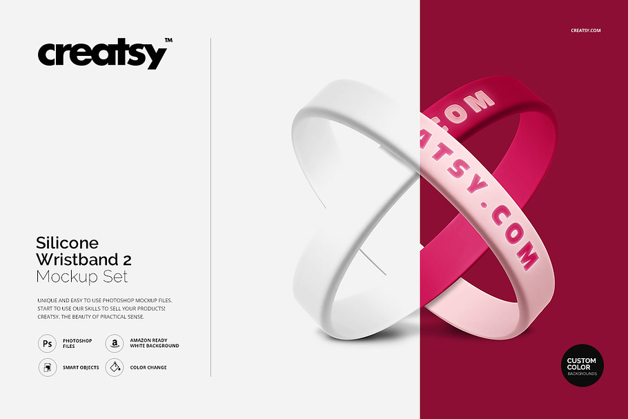 Download Silicone Wristband Mockup Set | Creative Photoshop ...