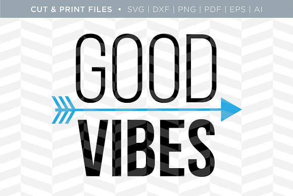 Good vibes only Vector SVG EPS PNG DXF By TheBlackCatPrints | TheHungryJPEG