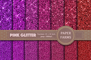 Download Pink Glitter Digital Paper Custom Designed Graphic Patterns Creative Market